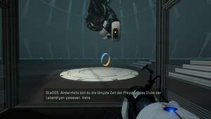 Portal 2 : GlaDOS führt Böses im Schilde.