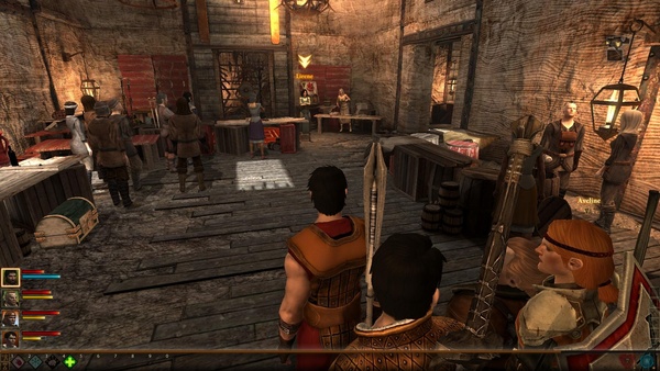 Dragon Age 2 : In Lirenes Laden werden Hinweise auf den Verbleib des Grauen Wächters gesammelt...