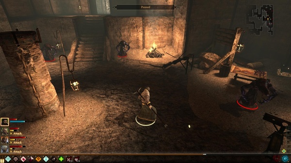 Dragon Age 2 : Während des Kampfes erscheinen noch viele Schatten auf allen Seiten des Raumes.
