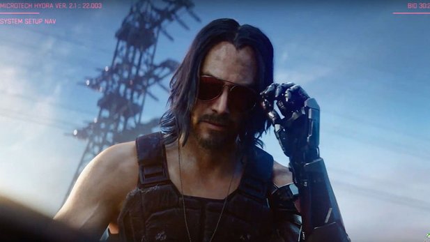 Johnny Silverhand (Keanu Reeves) from Cyberpunk 2077 would also feel at home in the Minecraftä metropolis of Reddit user Deltagon.